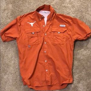 Texas Longhorns Columbia PFG button down